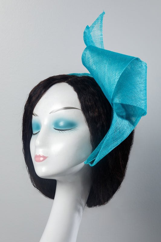 Talia Fascinator - Blue